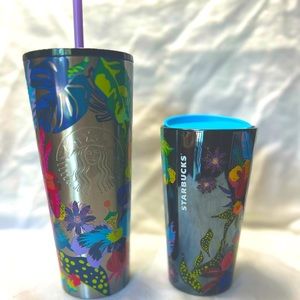 ***IMMERSIVE FLORALS*** Matching hot and cold Starbucks tumblers 2023 edition